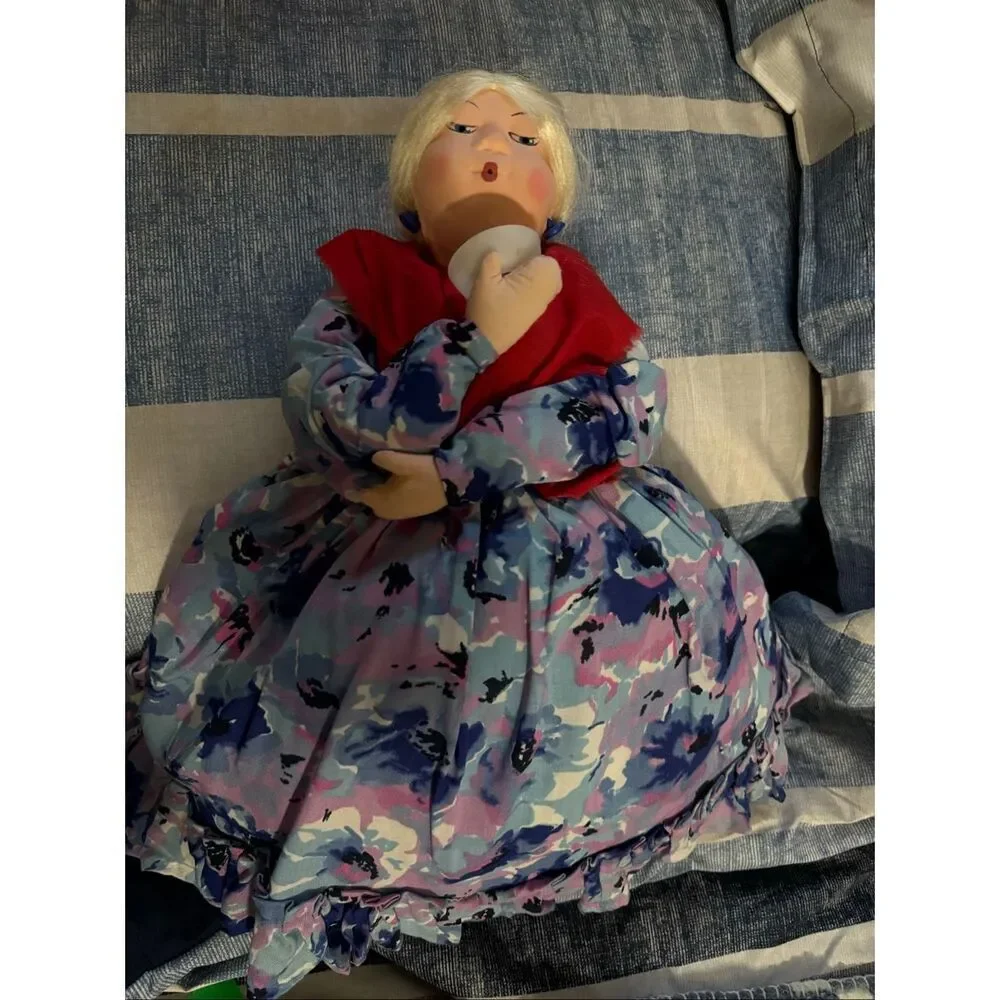 Vintage Soviet Russian Tea Cozy Doll Chaevnitsa Moscow Souvenir Folk Art Doll US